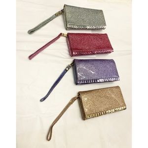 Deux Lux Glitter Ruffle Wallets